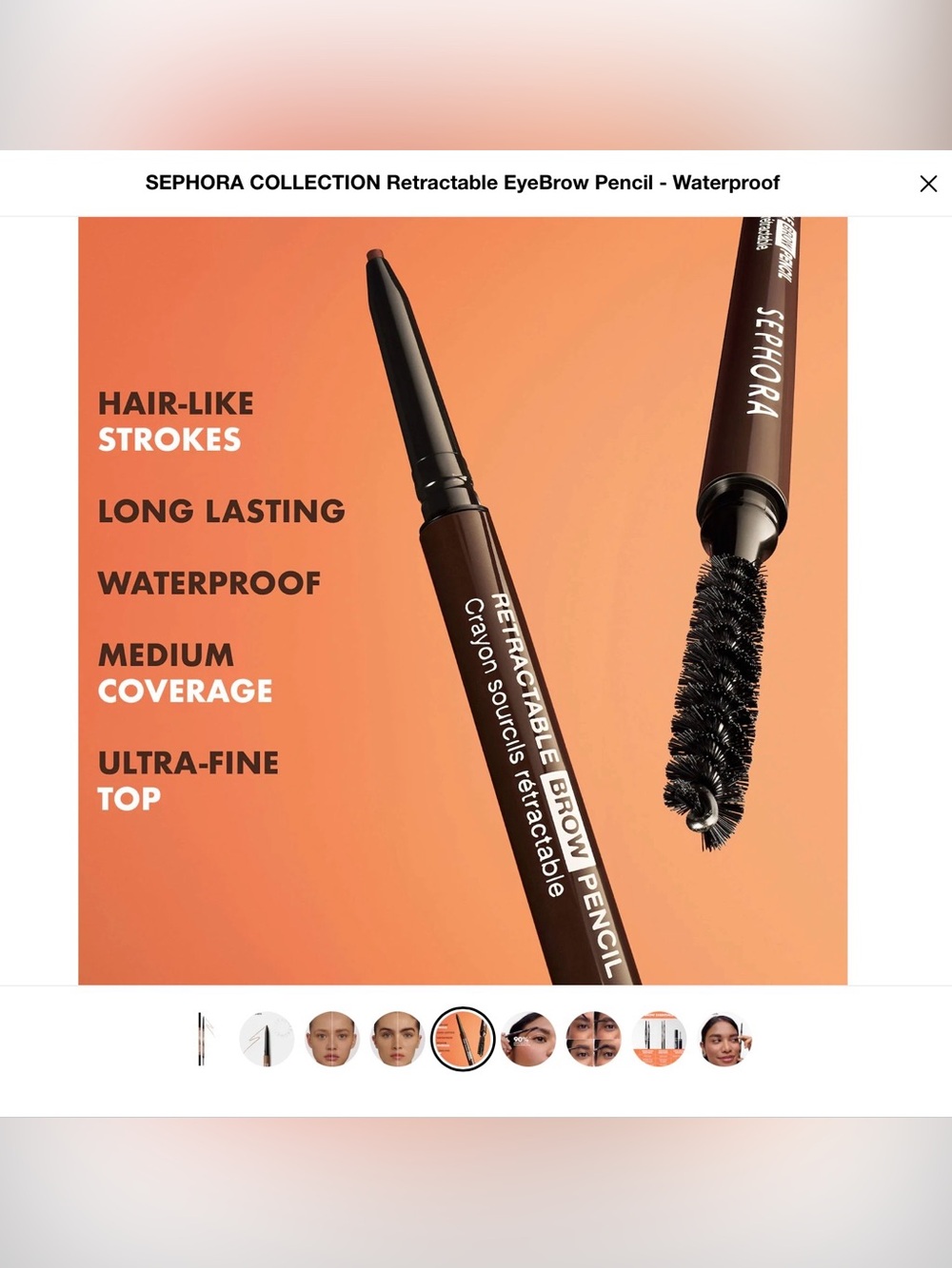 SEPHORA COLLECTION Retractable EyeBrow Pencil - Waterproof - Picture 5 of 6
